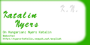 katalin nyers business card
